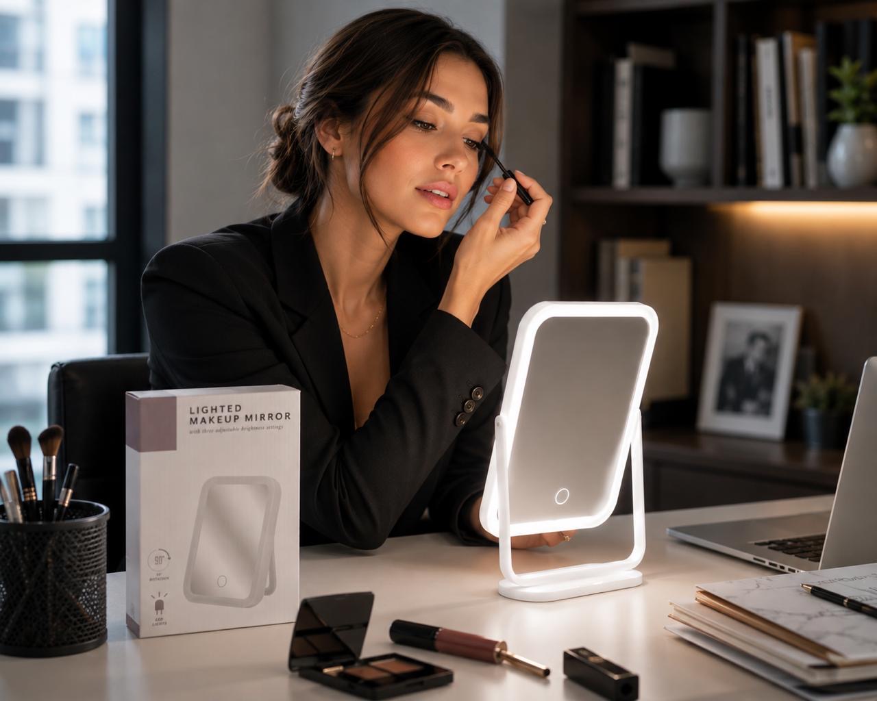 Espejo LED con Luz Regulable – Elegancia y precisión para tu rutina de belleza ✨